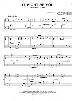 page one of It Might Be You (Piano Solo)