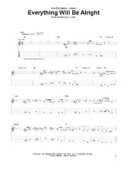 page one of Everything Will Be Alright (Guitar Tab)