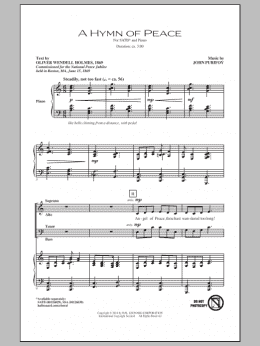 page one of A Hymn Of Peace (SATB Choir)