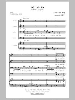 page one of Dulaman (TBB Choir)
