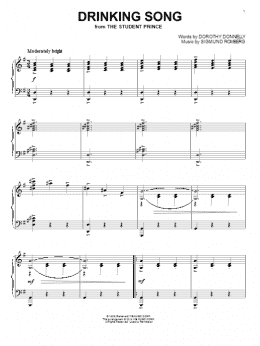 page one of Drinking Song (Piano Solo)