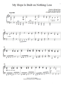 page one of My Hope Is Built On Nothing Less (Educational Piano)