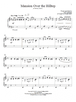 page one of Mansion Over The Hilltop (Educational Piano)