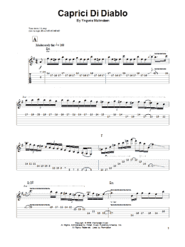 page one of Caprici Di Diablo (Guitar Tab (Single Guitar))