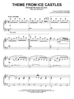 page one of Theme From Ice Castles (Through The Eyes Of Love) (Piano Solo)