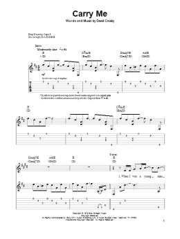 page one of Carry Me (Guitar Tab (Single Guitar))