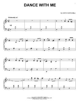 page one of Dance With Me (Piano Solo)