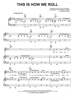 page one of This Is How We Roll (Piano, Vocal & Guitar Chords (Right-Hand Melody))