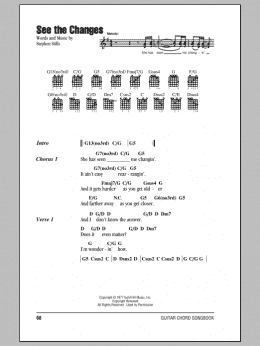 page one of See The Changes (Guitar Chords/Lyrics)