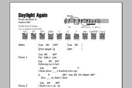 page one of Daylight Again (Guitar Chords/Lyrics)