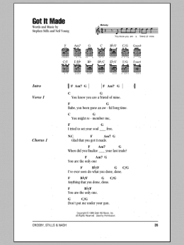 page one of Got It Made (Guitar Chords/Lyrics)