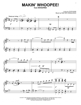 page one of Makin' Whoopee! (Piano Solo)