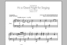 page one of It's A Grand Night For Singing (SSA Choir)