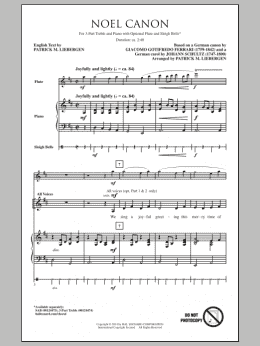 page one of Noel Canon (3-Part Treble Choir)