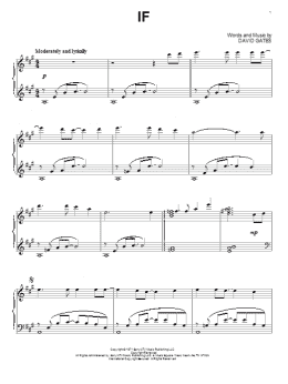 page one of If (Piano Solo)