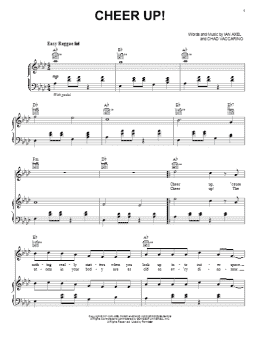 page one of Cheer Up! (Piano, Vocal & Guitar Chords (Right-Hand Melody))