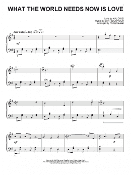 page one of What The World Needs Now Is Love (arr. Phillip Keveren) (Piano Solo)