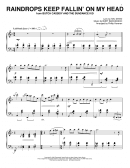page one of Raindrops Keep Fallin' On My Head (arr. Phillip Keveren) (Piano Solo)