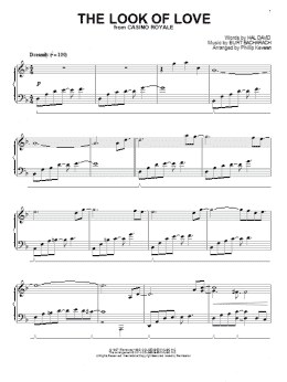 page one of The Look Of Love (arr. Phillip Keveren) (Piano Solo)