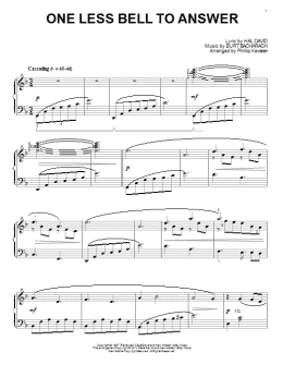 page one of One Less Bell To Answer (arr. Phillip Keveren) (Piano Solo)