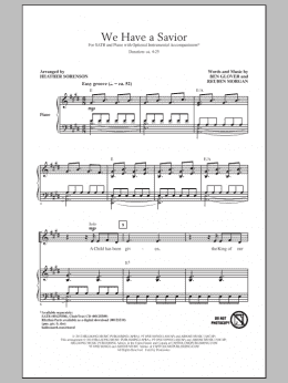 page one of We Have A Savior (SATB Choir)