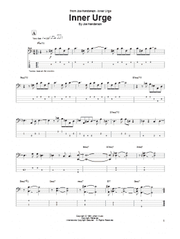 page one of Inner Urge (Bass Guitar Tab)