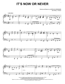 page one of It's Now Or Never (Piano Solo)
