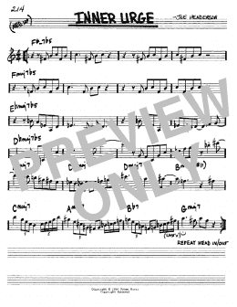 page one of Inner Urge (Real Book – Melody & Chords – C Instruments)