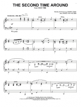 page one of The Second Time Around (Piano Solo)