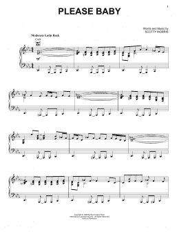 page one of Please Baby (Piano, Vocal & Guitar Chords (Right-Hand Melody))