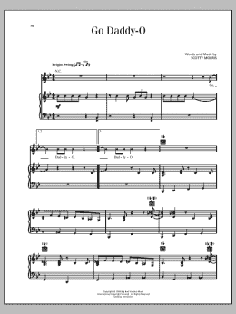 page one of Go Daddy-O (Piano, Vocal & Guitar Chords (Right-Hand Melody))