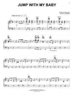 page one of Jump With My Baby (Piano, Vocal & Guitar Chords (Right-Hand Melody))