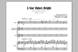 page one of A Star Shines Bright (SSA Choir)