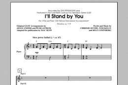 page one of I'll Stand By You (2-Part Choir)