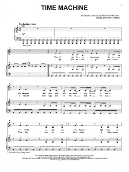 page one of Time Machine (Piano, Vocal & Guitar Chords (Right-Hand Melody))