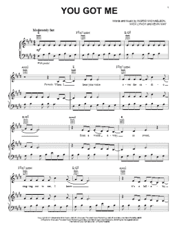 page one of You Got Me (Piano, Vocal & Guitar Chords (Right-Hand Melody))