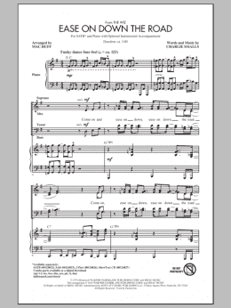 page one of Ease On Down The Road (SATB Choir)