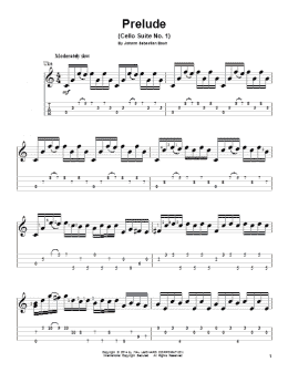 page one of Prelude (Cello Suite No. 1) (Ukulele)