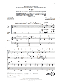 page one of New (SATB Choir)