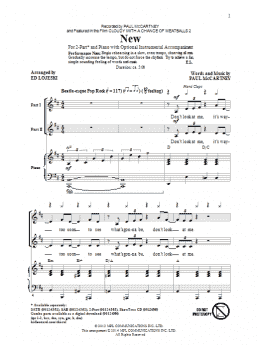 page one of New (2-Part Choir)