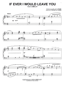 page one of If Ever I Would Leave You (Piano Solo)