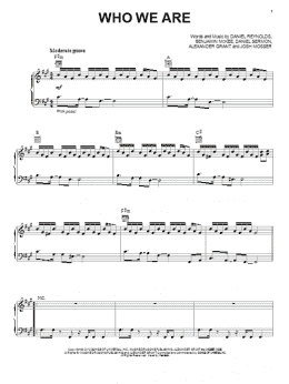 page one of Who We Are (Piano, Vocal & Guitar Chords (Right-Hand Melody))