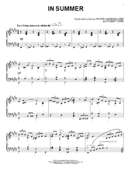 page one of In Summer (from Frozen) (Piano Solo)
