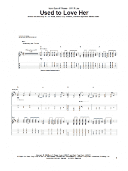 page one of Used To Love Her (Guitar Tab)