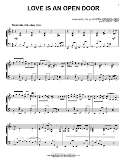page one of Love Is An Open Door (from Frozen) (Piano Solo)