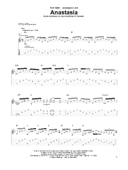 page one of Anastasia (Guitar Tab)
