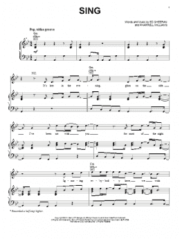 page one of Sing (Piano, Vocal & Guitar Chords (Right-Hand Melody))