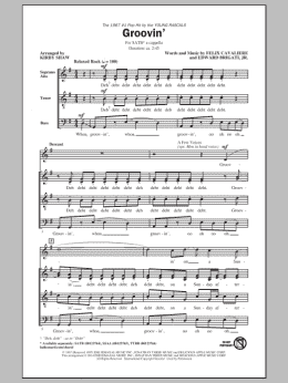 page one of Groovin' (SATB Choir)