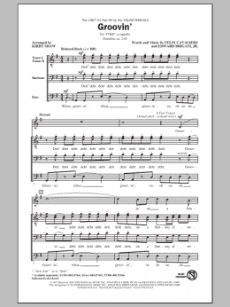 page one of Groovin' (TTBB Choir)