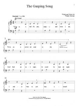 page one of The Gasping Song (Educational Piano)